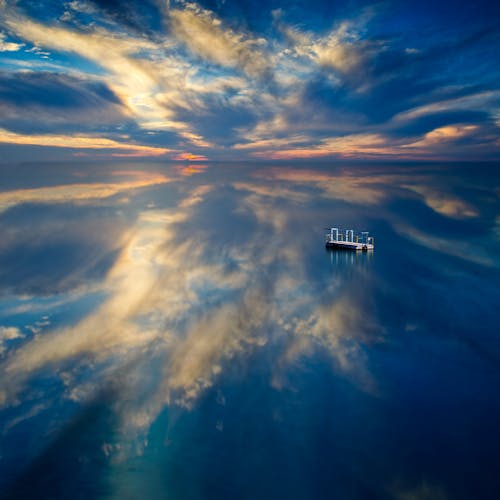 Fotobanka s bezplatnými fotkami na tému horizont, modrá, mraky