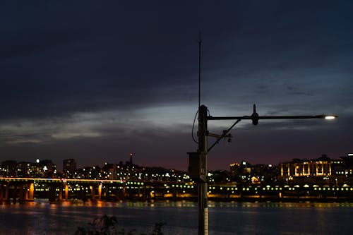 城市之夜, 城市的燈光, 夕陽 的 免費圖庫相片