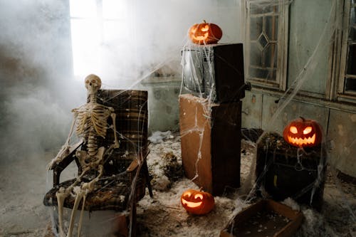 Free Halloween Decorated Room Stock Photo