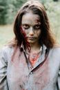 Portrait Photo of Female Zombie