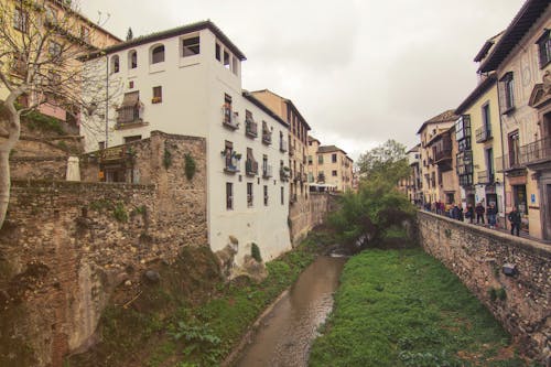 Water Canal between Houses