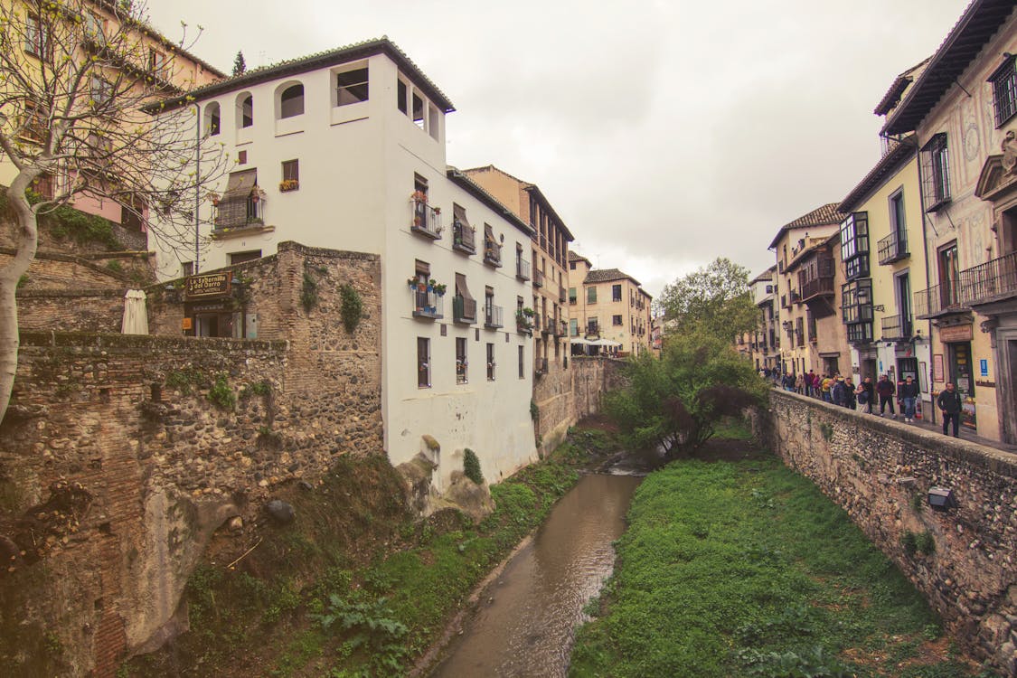 Water Canal between Houses