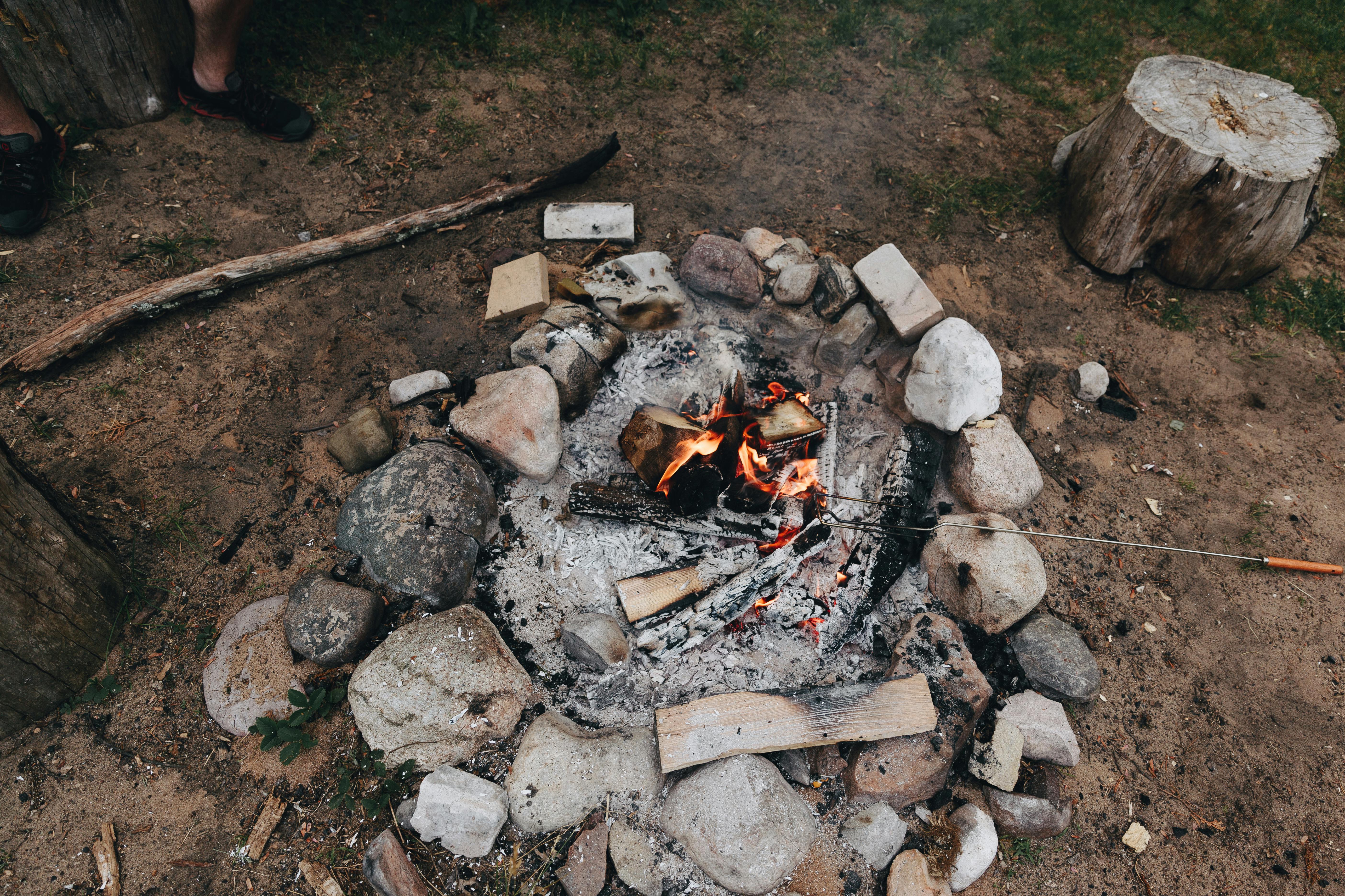 Free stock photo of camp, camping, fire