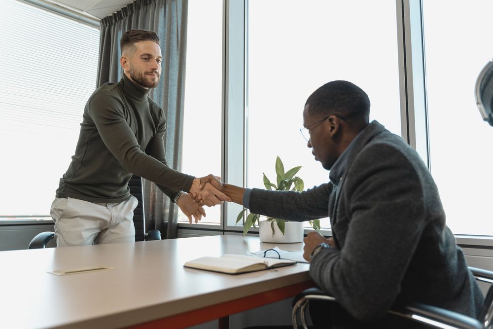 Staffing partnership handshake