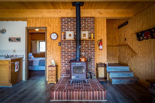 Interior of a Wooden Cabin