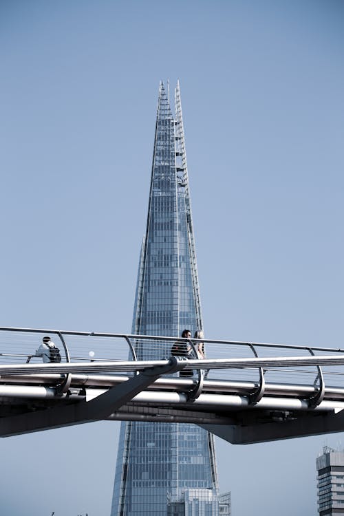倫敦, 千禧橋, 垂直拍攝 的 免費圖庫相片