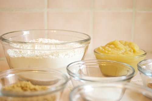 Baking Ingredients in Close Up Photography