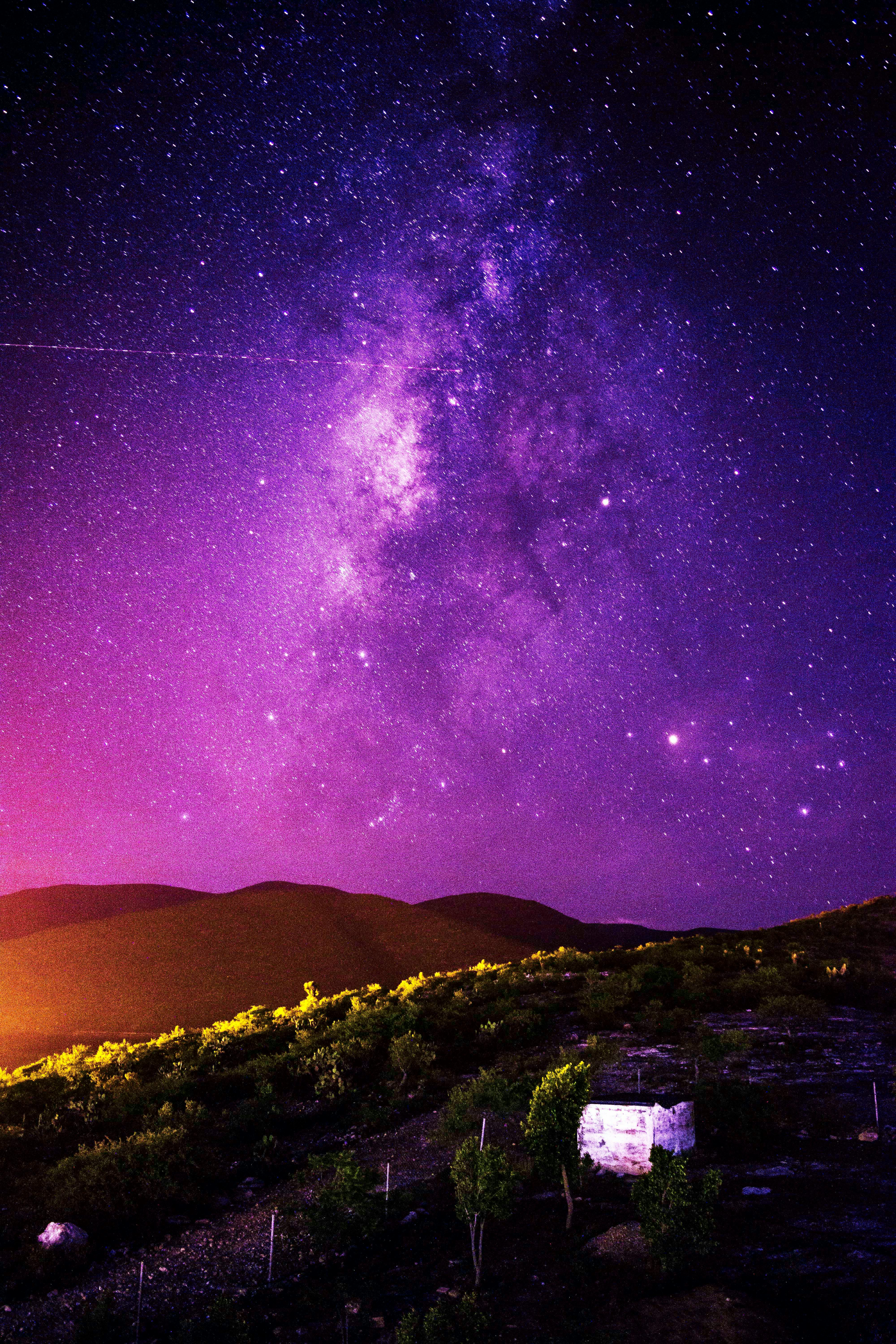 Purple Night Sky Photo · Free Stock Photo