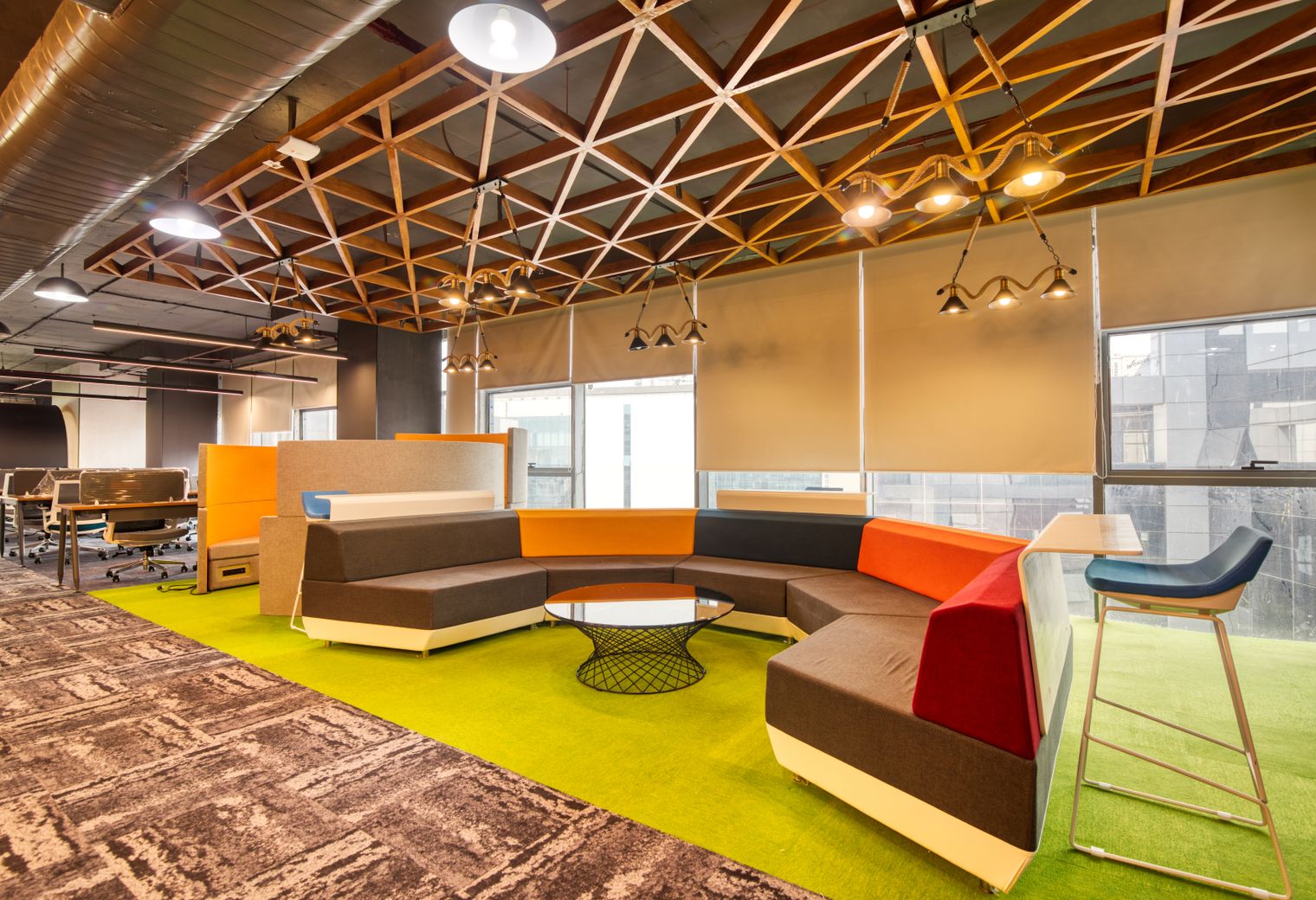 Commercial Decorating in Pinner — walls rolled to an even, flat finish