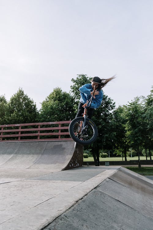 A Man Riding a Bicycle