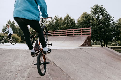 A Person Riding a Bicycle