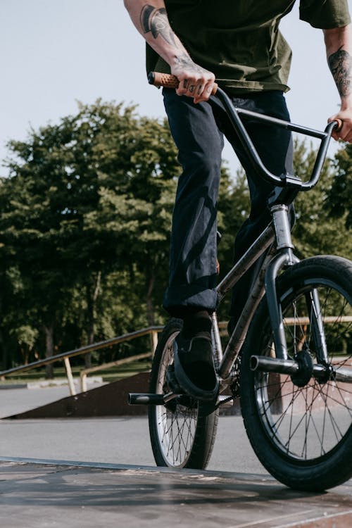 A Person Riding a Bicycle