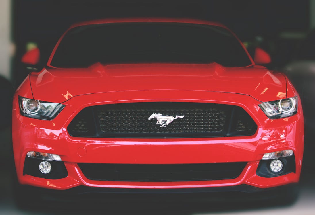 Red Ford Mustang