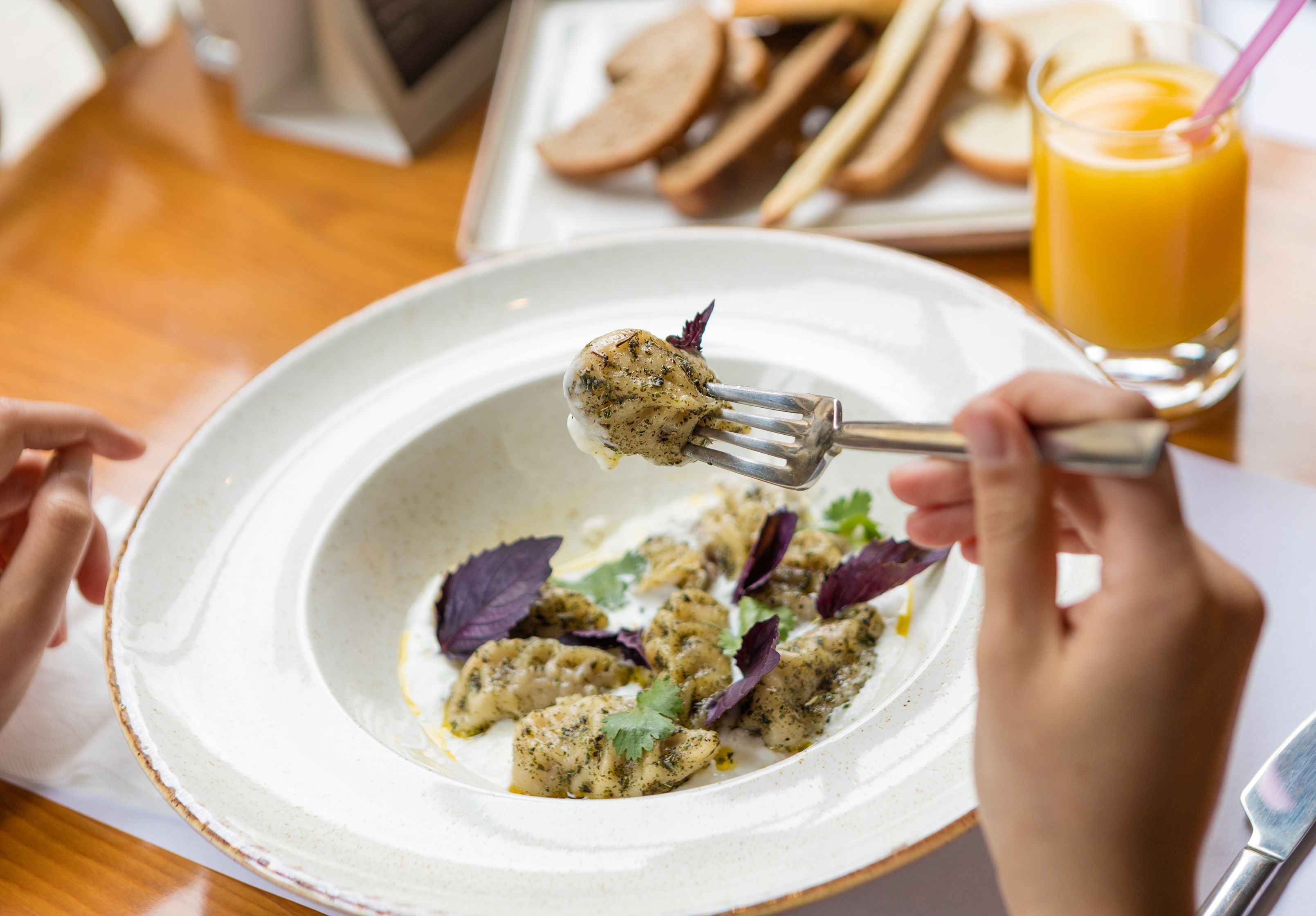 Roasted Garlic Gnocchi with Toasted Breadcrumbs