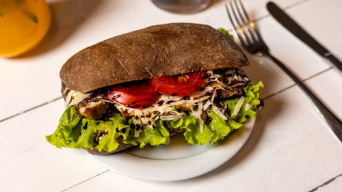 Free Бесплатное стоковое фото с булочки, бутерброды, вилка Stock Photo