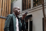 A Man Holding a Smartphone