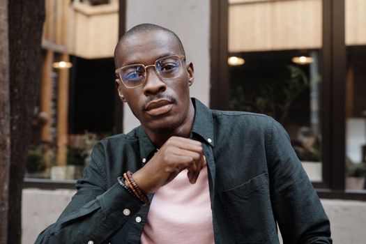 A Man Looking at the Camera