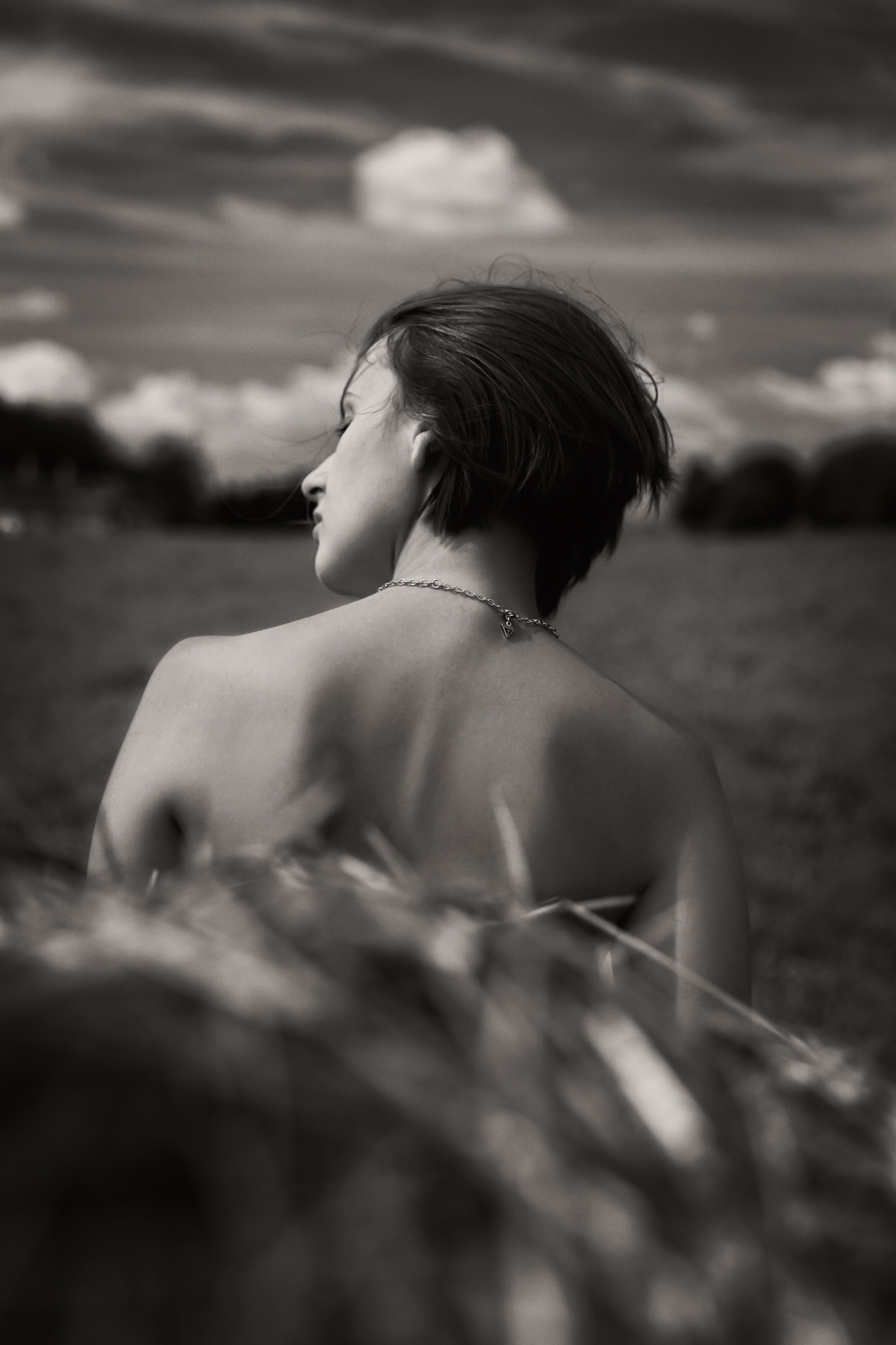 Black and White Photo of a Woman · Free Stock Photo