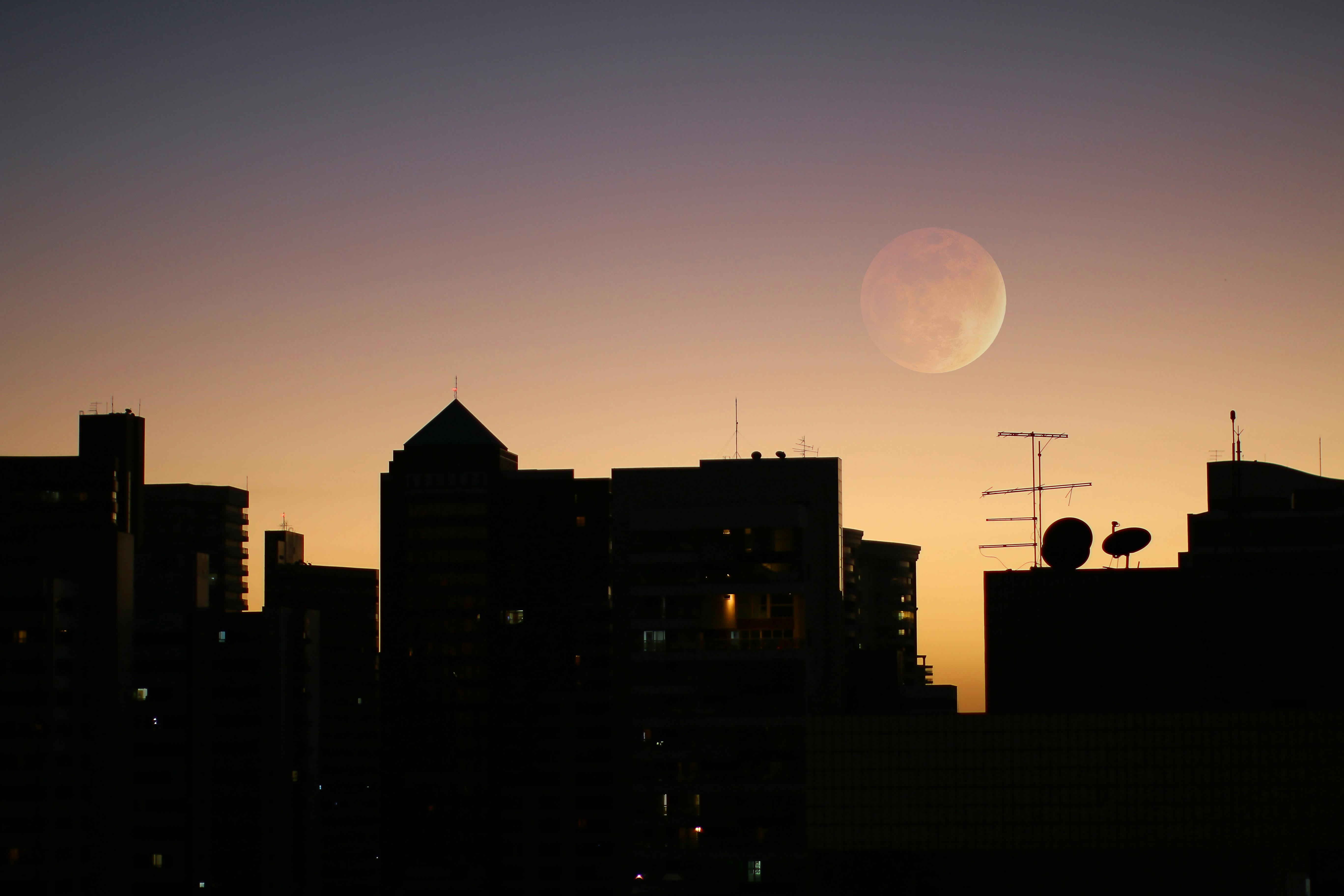 Kostenloses Foto zum Thema: blutmond, fim de tarde, lua