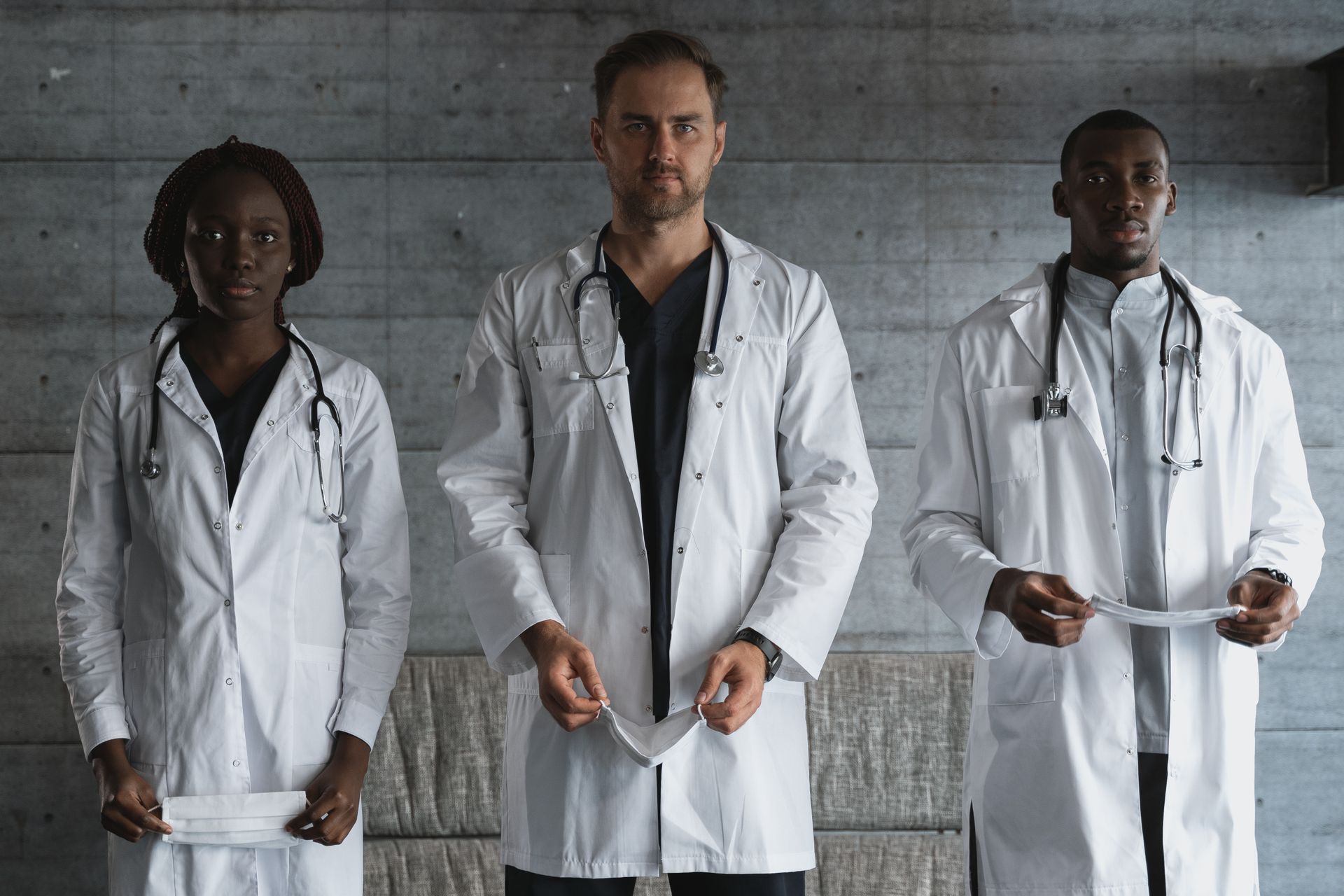 Personnel médical dans un hôpital en Afrique