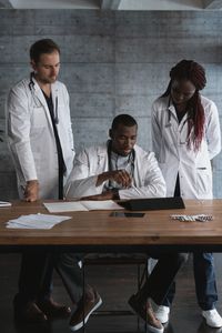 Medical team collaborating