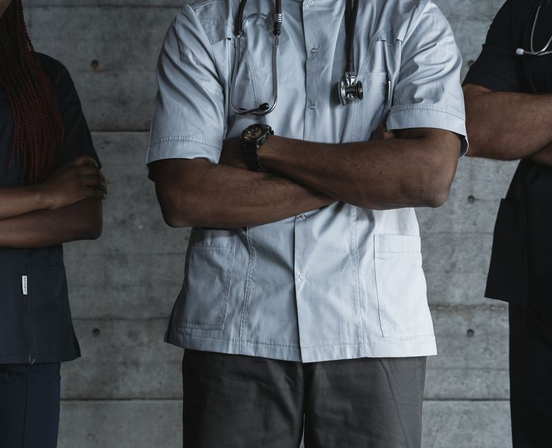 Certified healthcare professional in practice