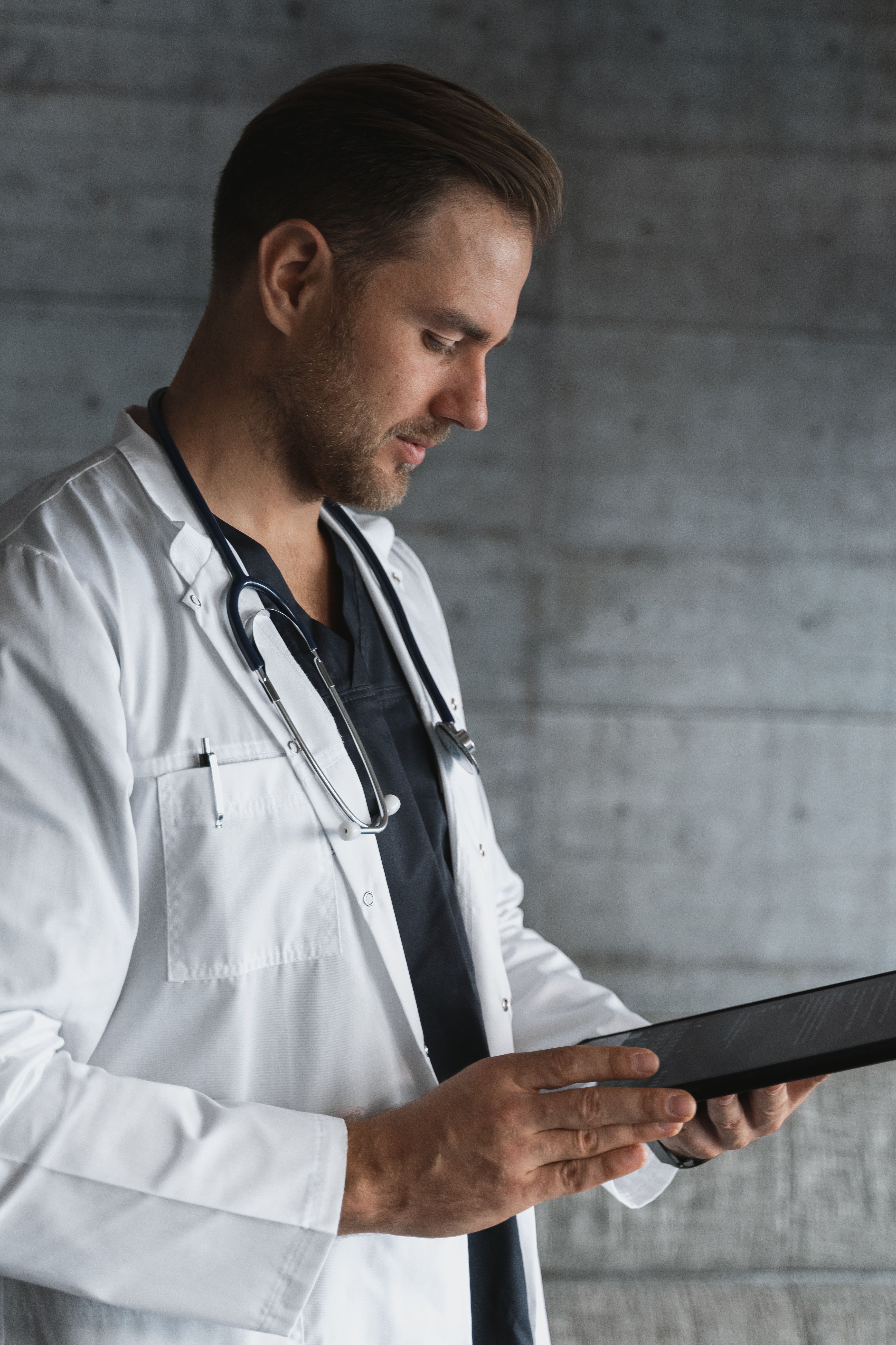 A provider walking a patient through their results