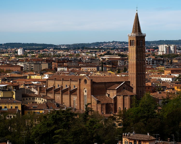 A Santa Anastacia Church In Verona, Veneto, Italy