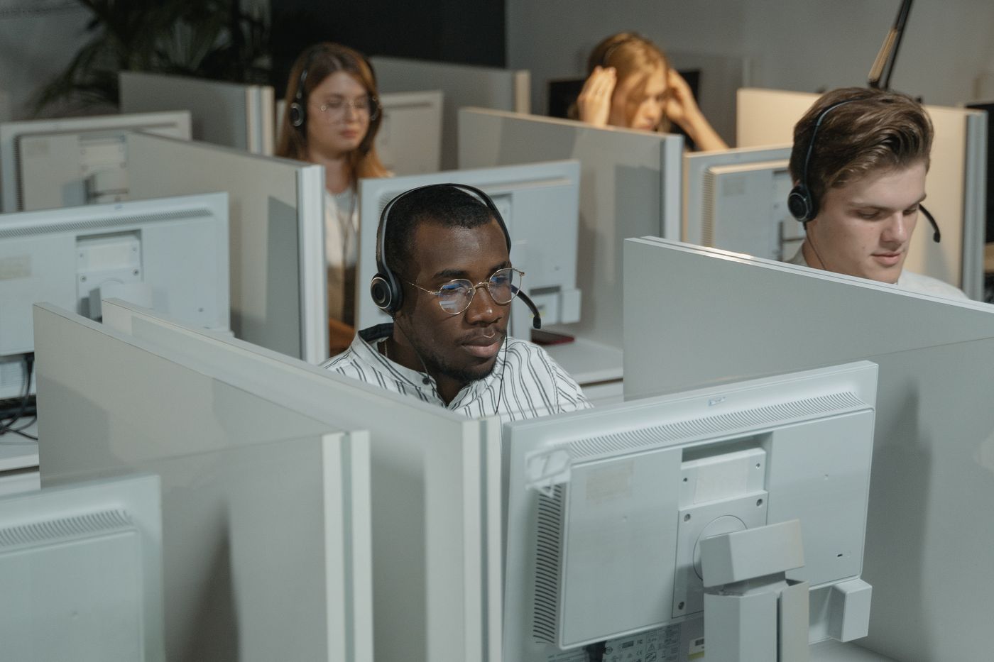 Equipo de atención telefónica
