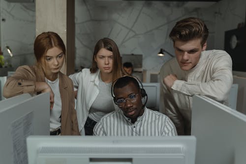 Free A People Working Together Stock Photo