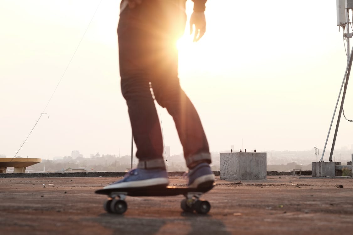 Person Skateboarding