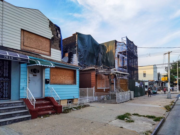 Abandoned Houses In City