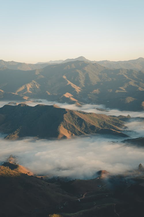 Foto d'estoc gratuïta de alba, boira, geologia