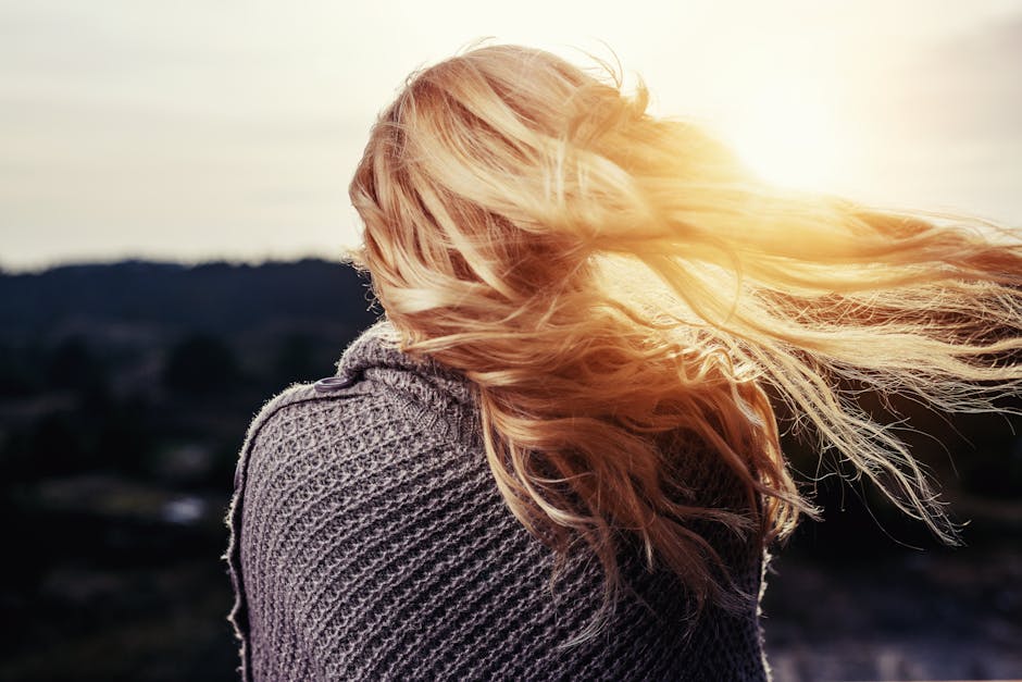 blonde, girl, golden