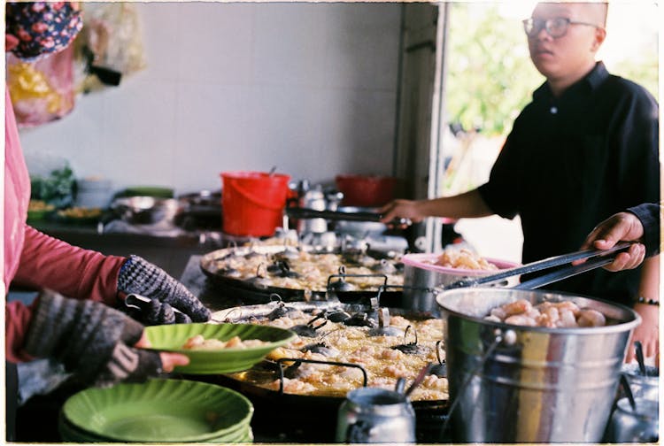 Self Service At Open Buffet