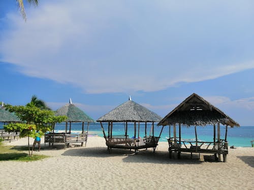 Gazebos on Beach