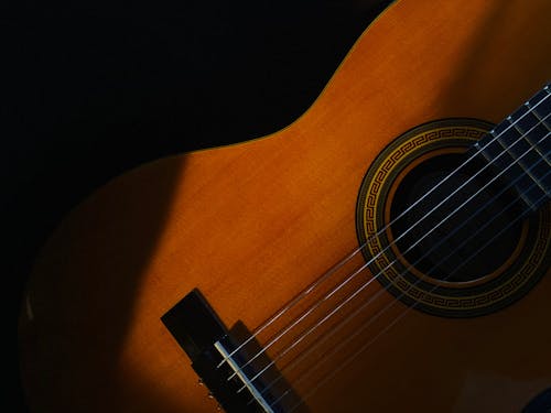 Free Close-up of Acoustic Guitar  Stock Photo