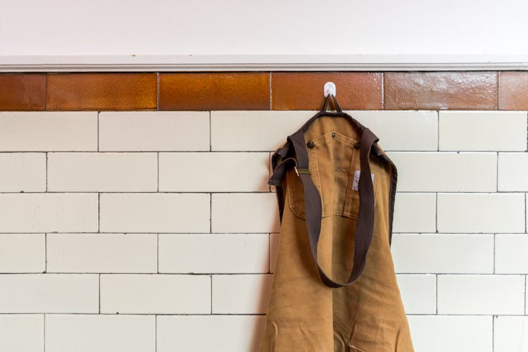 Hanging Brown Apron