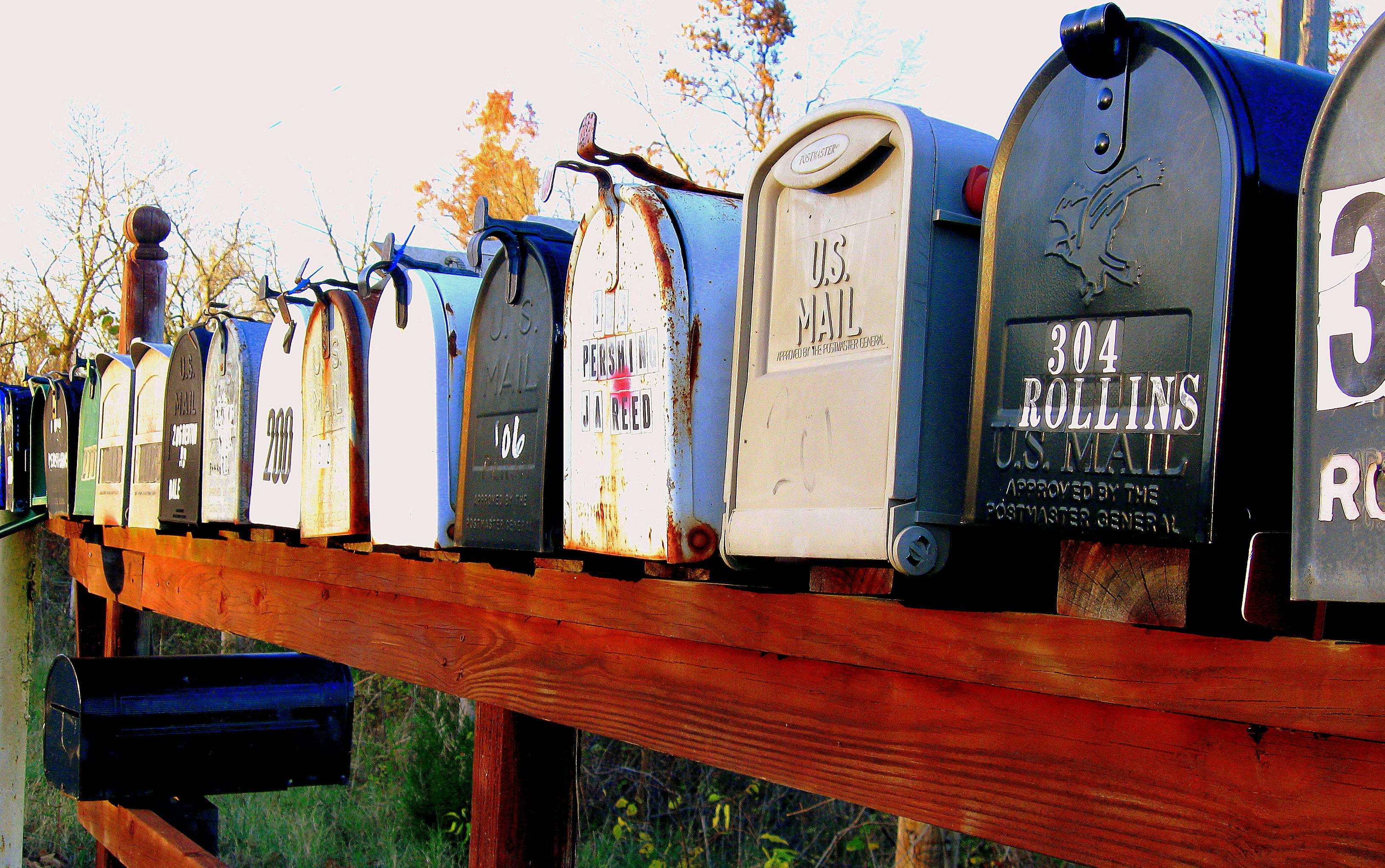 Free stock photo of mail, mailbox, mailboxes