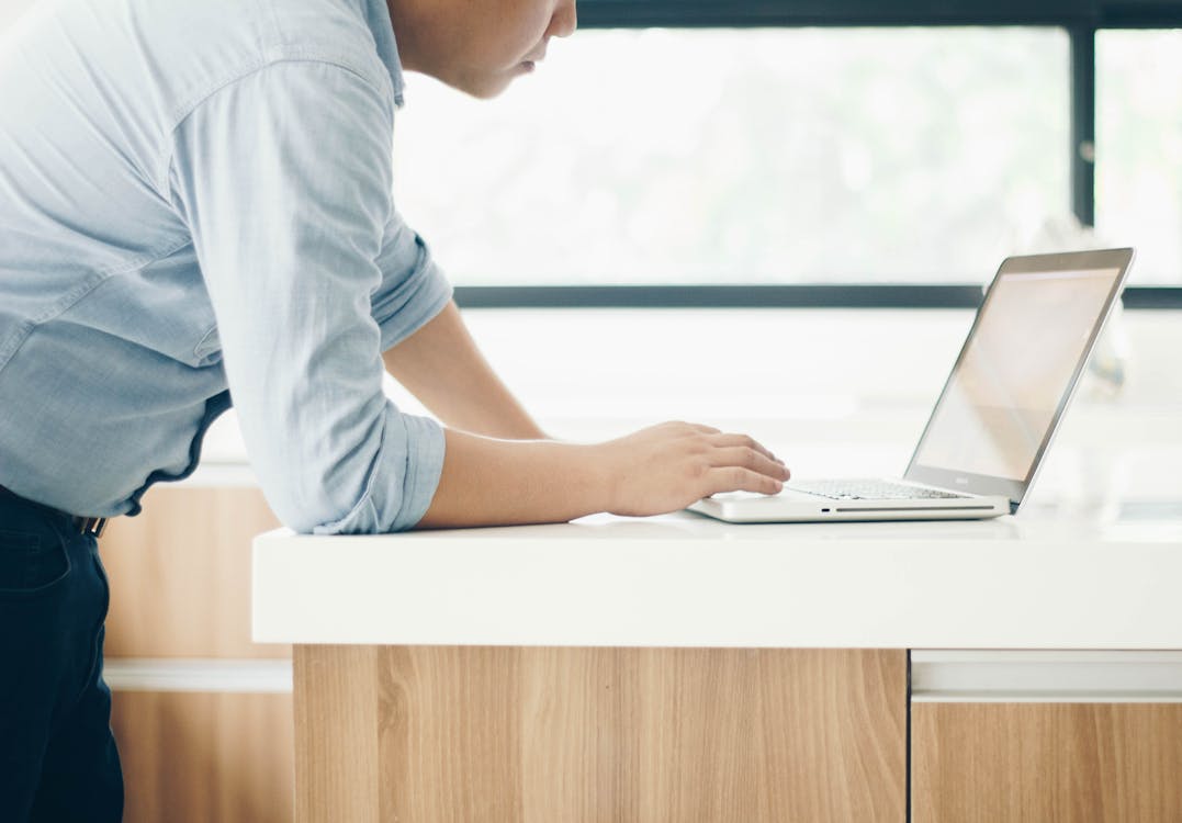 Man Using Laptop