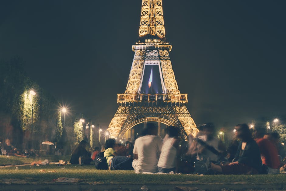 People Eiffel Tower France Landmark