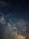 Blue and Brown Sky With Stars