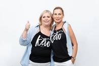 Women Wearing a Black Spaghetti Strap Keto Shirts