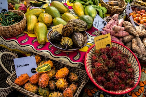 Imagine de stoc gratuită din castron de fructe, colorat, exotic