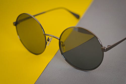 Free Close Up Shot of a Black Sunglasses Stock Photo