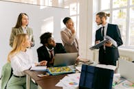 Office Team Having a Meeting at the Table