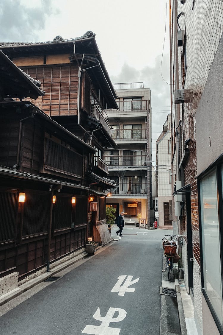 Person Walking On Street In Japan