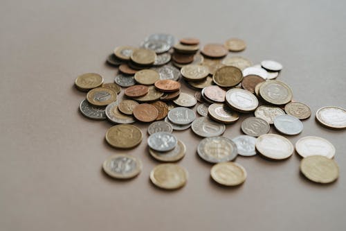 Foto profissional grátis de dinheiro, fechar-se, moedas