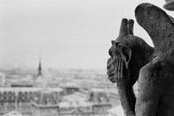 Grayscale Photo of Human Face Statue