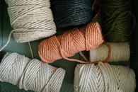 Close-up Shot of Yarns in the Drawer